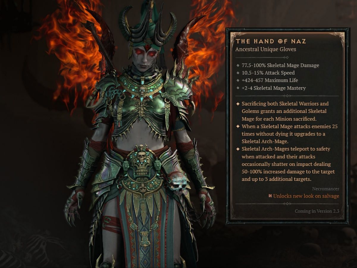 The time of Skeletal Warriors is over. The time of Skeletal Mages has come (Image via Blizzard Entertainment)